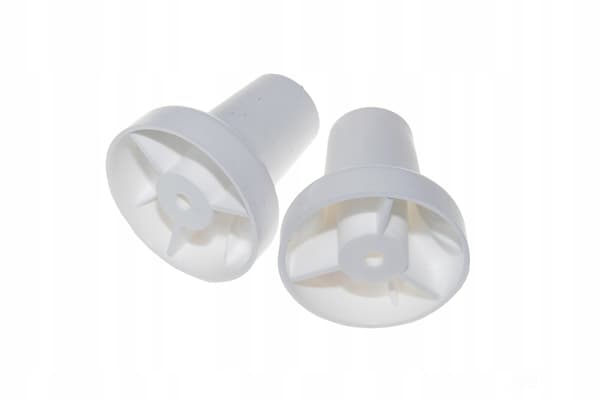 Enkel plastfäste för gardinstång diameter 28 mm Vit 2 st