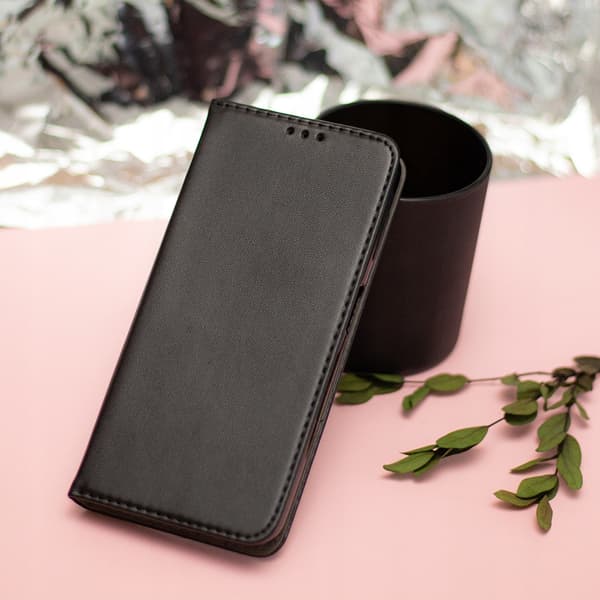Etui til IPHONE 15 SMART MAGNETISK BOGETUI LUKKET + GLAS