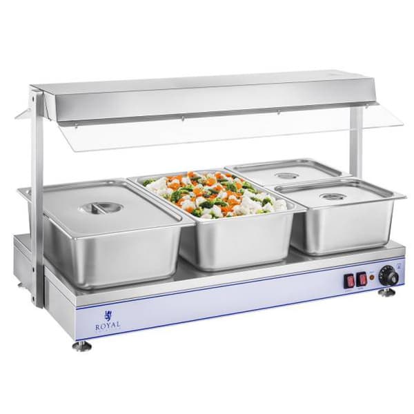 Elektrisk kompakt varmeplade, 3 halogenlamper, 1550W, 230V