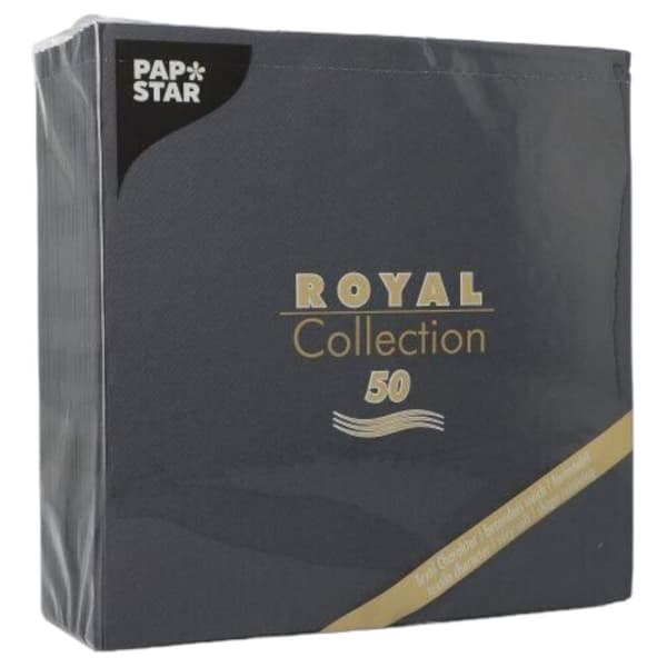 Servietter 40x40 Royal sort 50 stk.