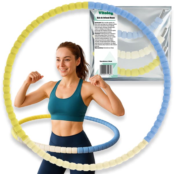BC Hula Hoop til maveøvelser, foldbart slanke-massagehjul