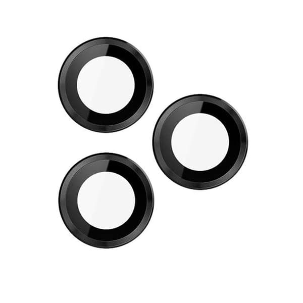 Härdat glas för kamera (objektiv) för iPhone 13 Pro / 13 Pro Max, svart