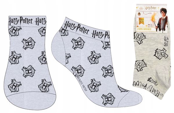 HARRY POTTER DRENGEFODSTRØMPER EVENTYRGRÅ 27/30 D041M