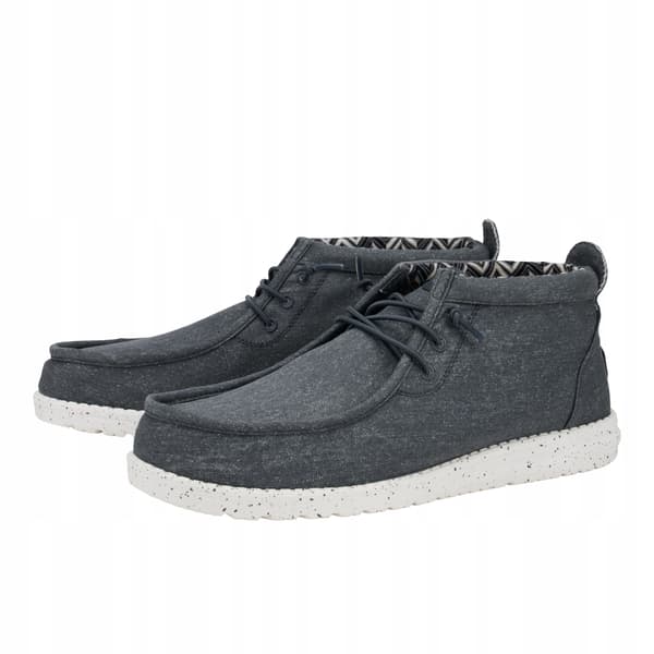 HEYDUDE WALLY MID CANVAS 40701 |41| GRÅ