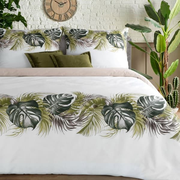 AMBER monstera-vuodevaate 140x200 cm puuvillaa