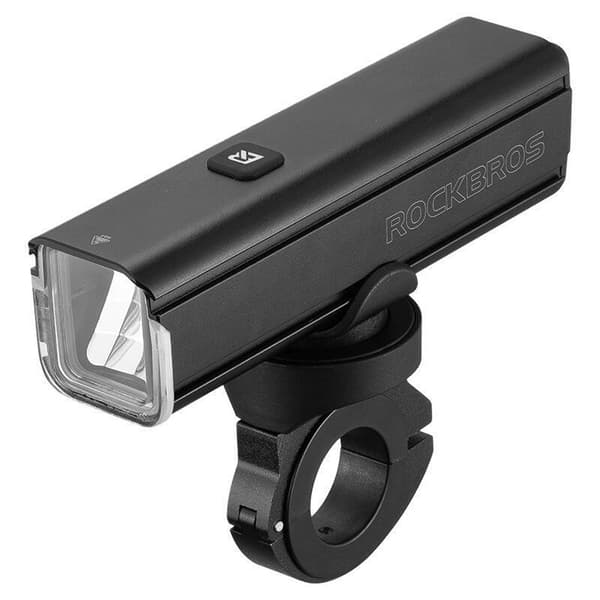 1000 lm cykelforlygte med USB-C - USB-A kabel - sort