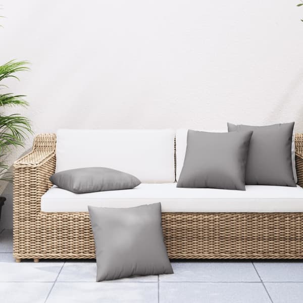 vidaXL sofahynder, 4 stk., grå, 60x60 cm, stof