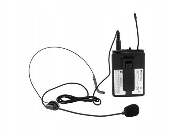 Omnitronic wams-65BT -lähetin, jossa kuulokemikrofoni
