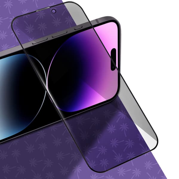Shy Palm Privacy Hærdet Glas til iPhone 14 Pro Max