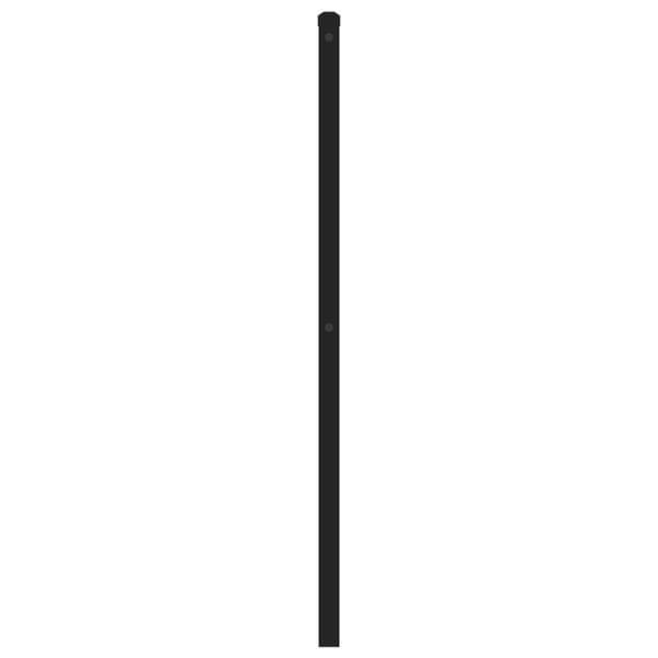 vidaXL metalsengegavl sort 120 cm