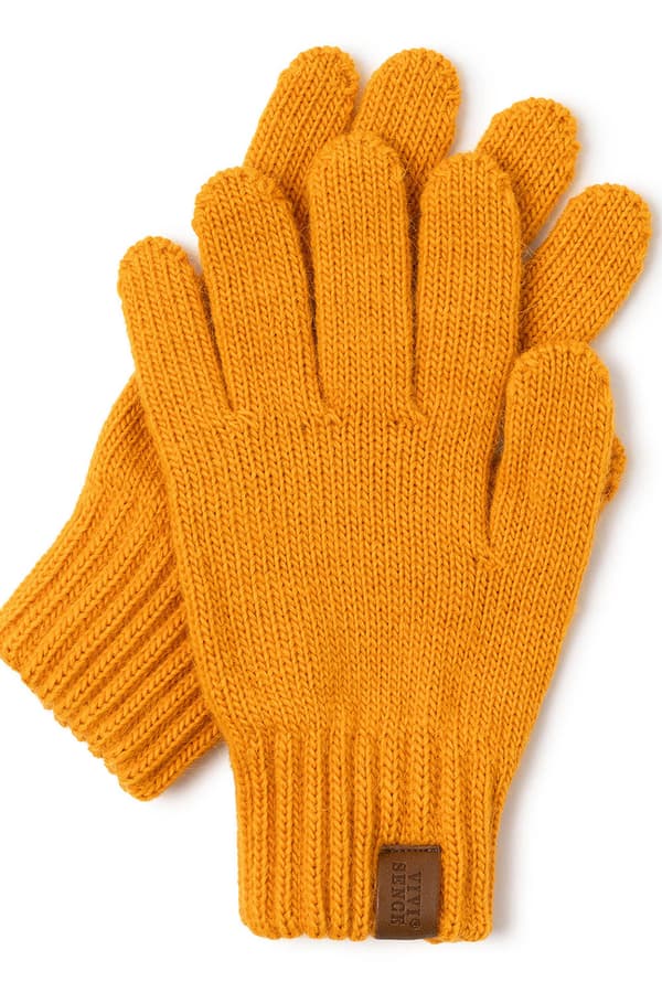 Vivisence 7014R honungsgula UNI stickade vantar