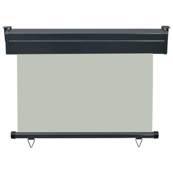 vidaXL sidemarkise til balkon 100 x 250 cm grå