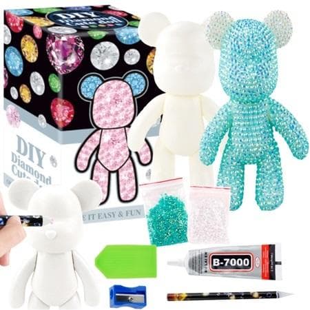 Taidesetti timanttihahmo Teddykarhu