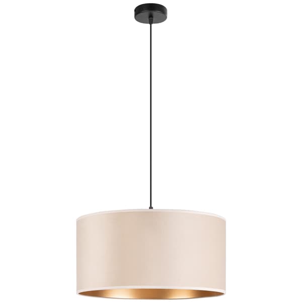 Tornado AD1 lampa, beige-guld sammet