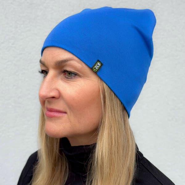 Dammössa i bomull, lång, SVR sport, unisex, blå