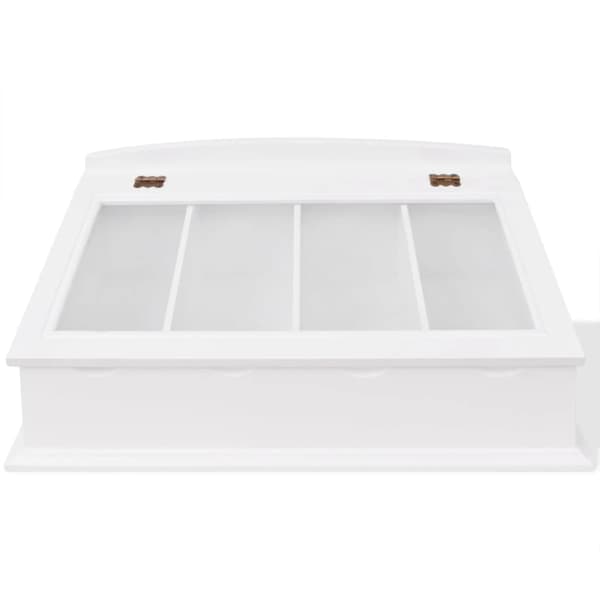 vidaXL barok bestikkasse hvid MDF