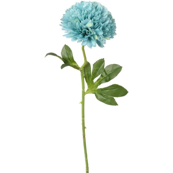 Konstgjord vitlöksblomma turkos 52 cm