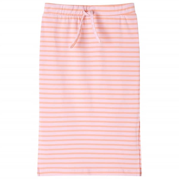 Stribet børnenederdel, lige snit, pink, 104
