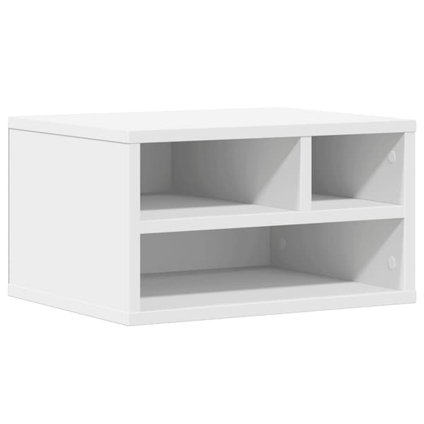 vidaXL printerstativ hvid 40x32x22,5 cm