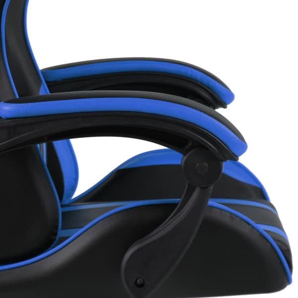 vidaXL gamingstol, sort og blå, kunstlæder