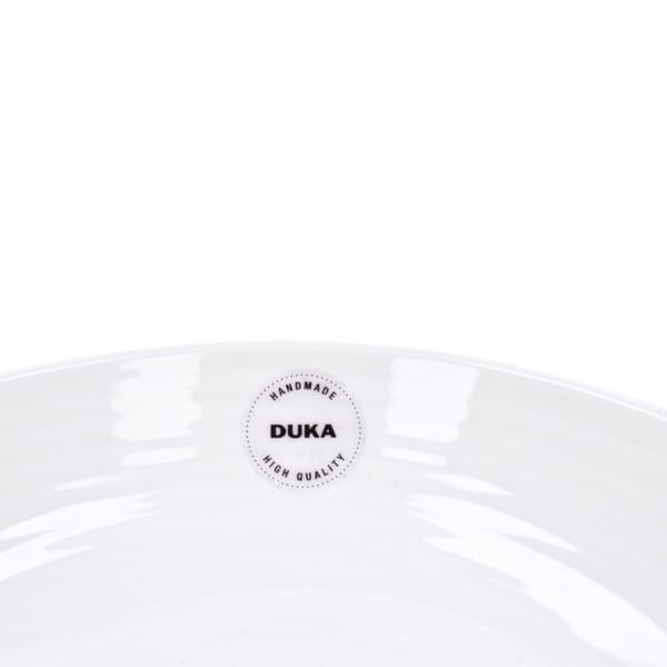Djup tallrik KROG 21,5 cm vit marinblå DUKA