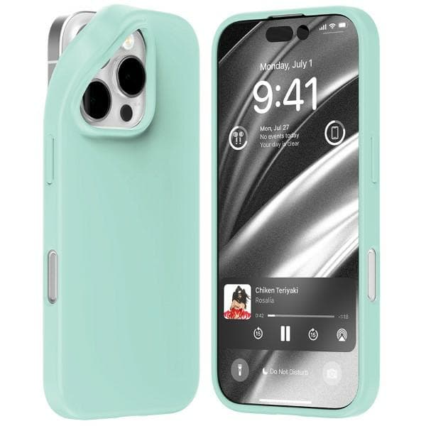 Mercury Soft Cover til iPhone 16 Pro, Mintgrøn