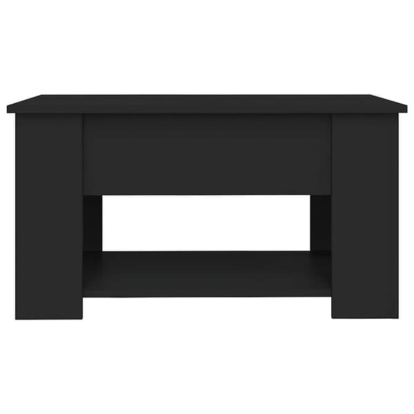 vidaXL sofabord, sort, 79x49x41 cm, træbaseret materiale