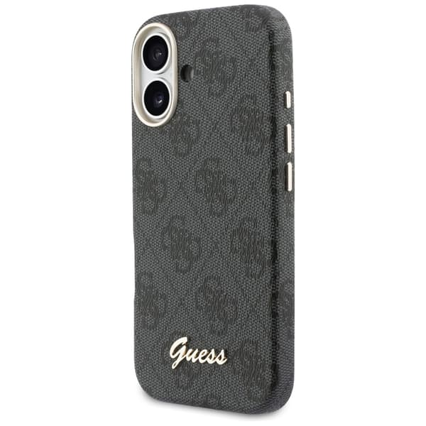 Guess 4G Script MagSafe -suojakuori iPhone 17:lle, musta