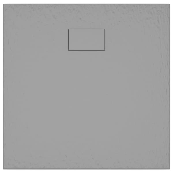 vidaXL Duschkar, SMC, grå, 90 x 80 cm