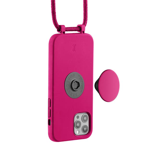 Just Elegance PopGrip-cover til iPhone 12/12 Pro i lyserødt