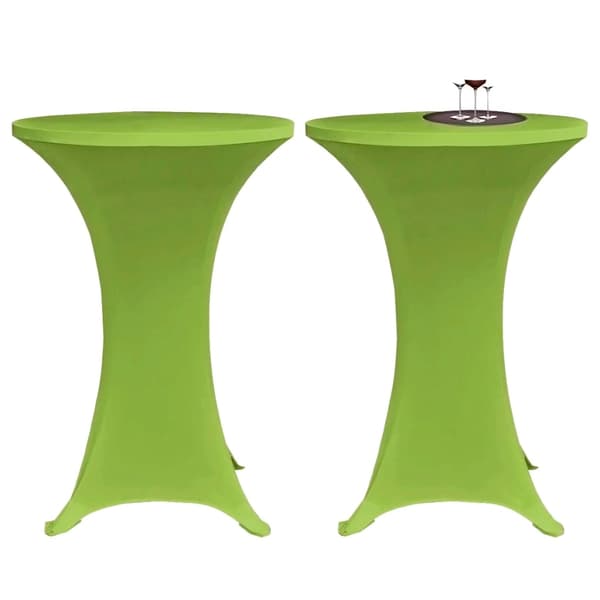 vidaXL elastiske borddække, 4 stk., 80 cm, grøn