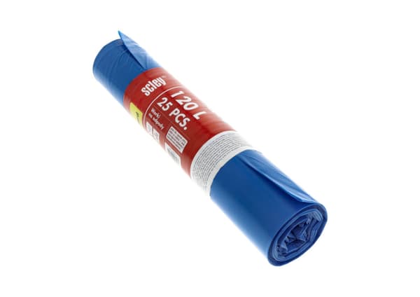 Scley affaldsposer 120L blå UNIVERSAL 25 stk.