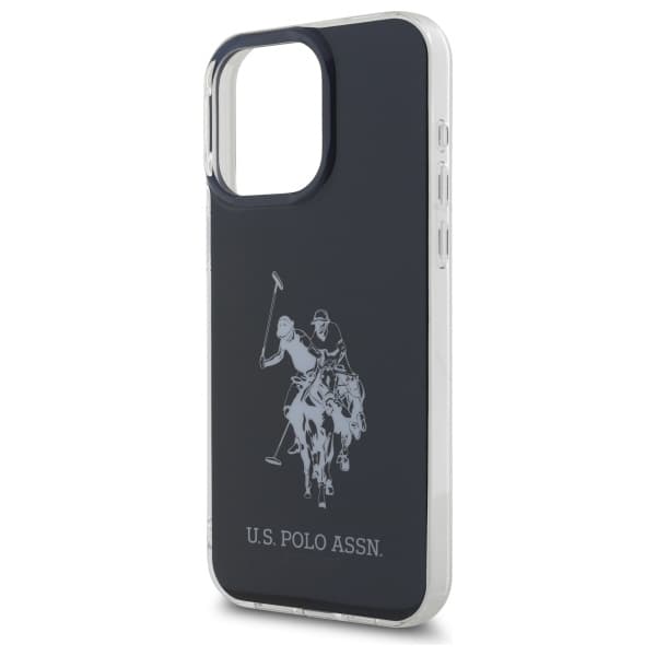 US Polo Shiny Big Logo-cover til iPhone 15 Pro Max, sort