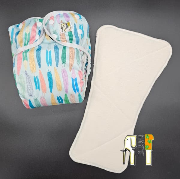 NappiMe JUNIOR M Tvättbara blöjor – Zebra
