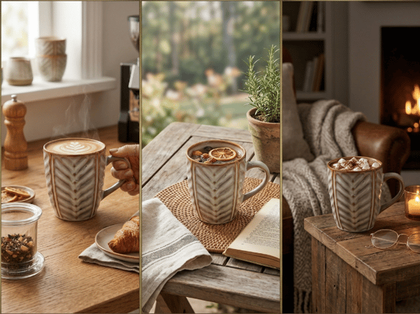 LEHTI BEIGE MUKI 350ML