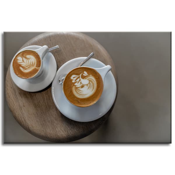 Lærredstryk Køkken Kaffekopper 60x40 cm