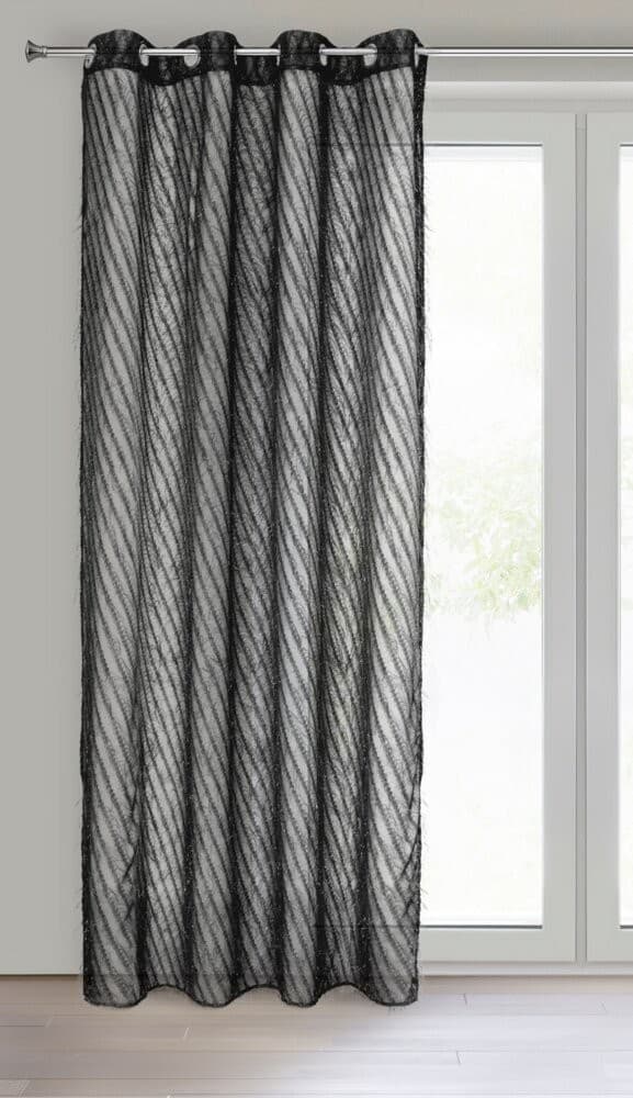 LAUREL gardin 140x250 sort mohair