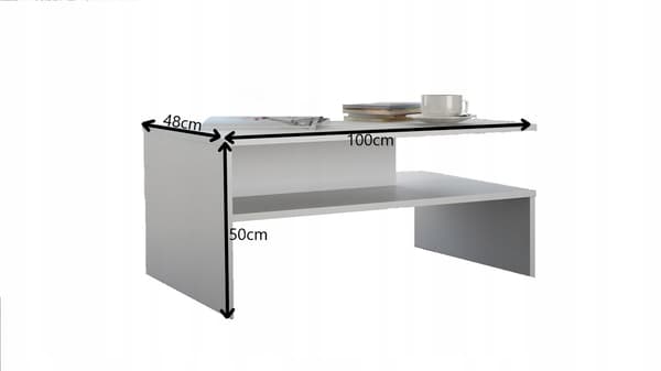 OLA SOFFBORD VARDAGSRUM VITT 100x48x50