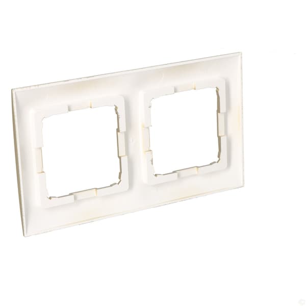 Universal 2-kanals ramme IP20 / IP44, mat guld Simon54