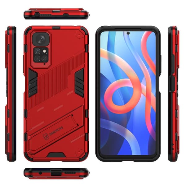 Fodral för Xiaomi Redmi Note 11/11S, Militärt stöd, röd