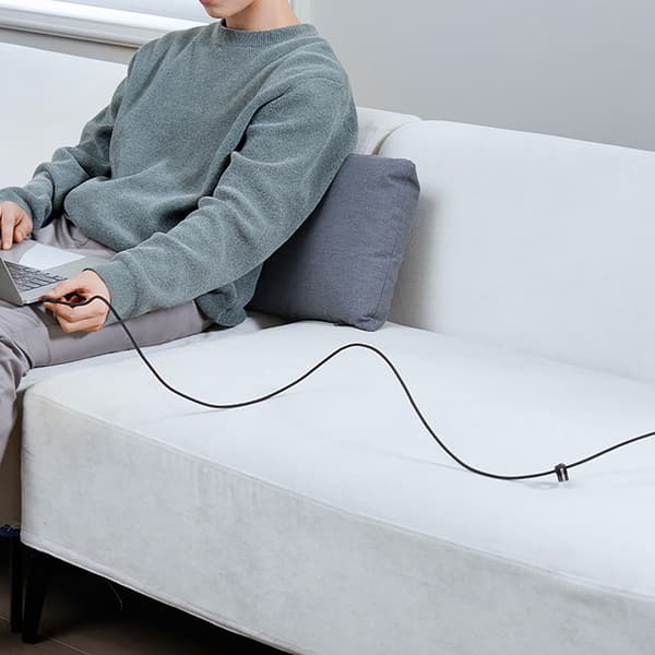2x Cafule USB-C - USB-C 100W 1m kabel - Rød-Sort og Sort-Grå