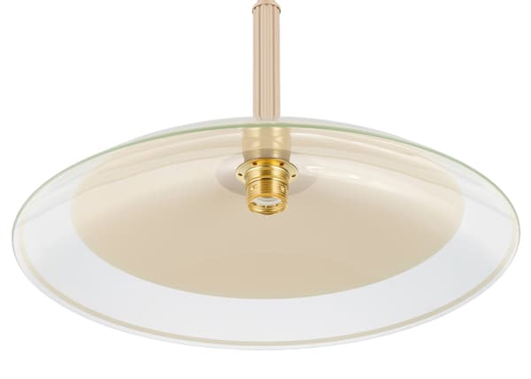 Luna Beige glaspendel 1xE27 47