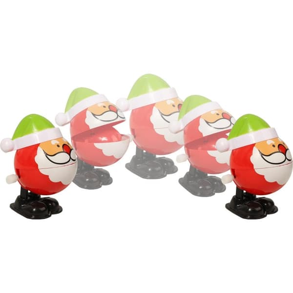 Grön hoppande jultomte