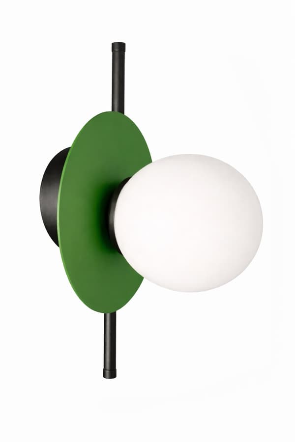 Seinävalaisin 1xE14 Luma musta/khaki
