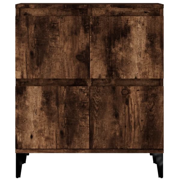 vidaXL kommode, røget eg, 60x35x70 cm, træbaseret materiale