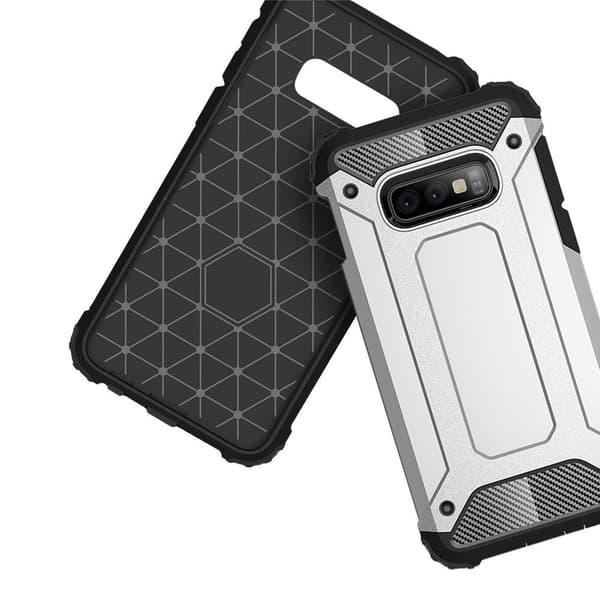 TECH ARMOR cover til Samsung Galaxy S10E - Sølv