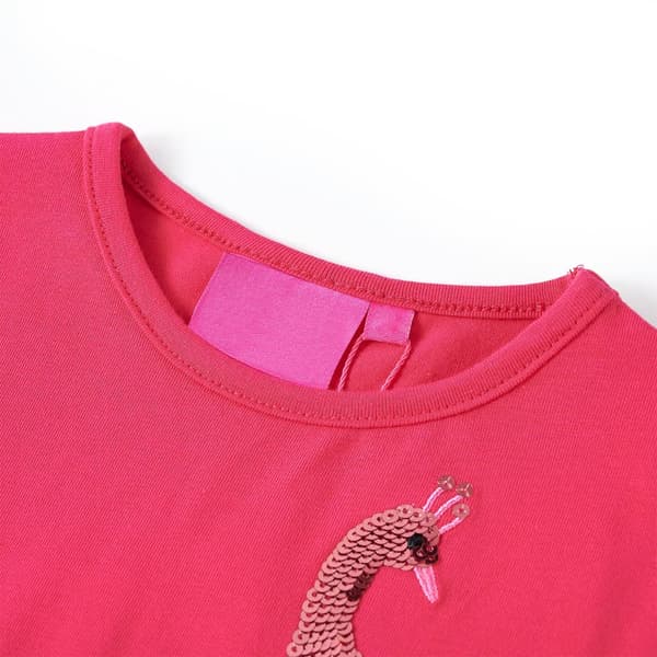 Børne langærmet T-shirt, lyserød, 116