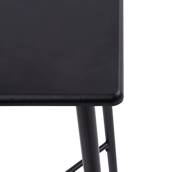 vidaXL 3-delat barset plast svart