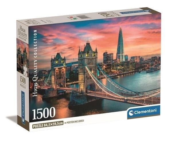 Puzzle 1500 Kompakti Lontoo hämärä