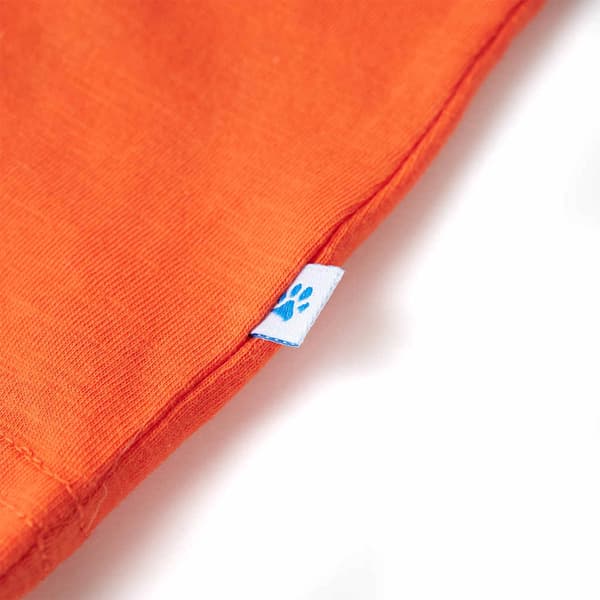 Barn-T-shirt, mörkorange, 128